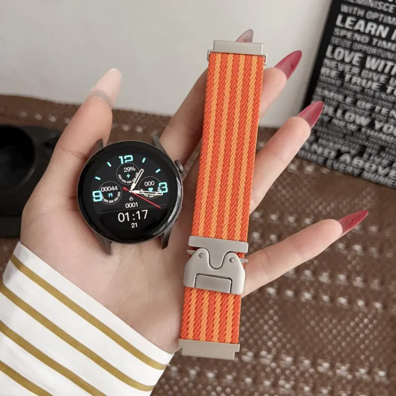 Antey Watch Band Samsung Compatibility 175 220mm Fabric Material-7