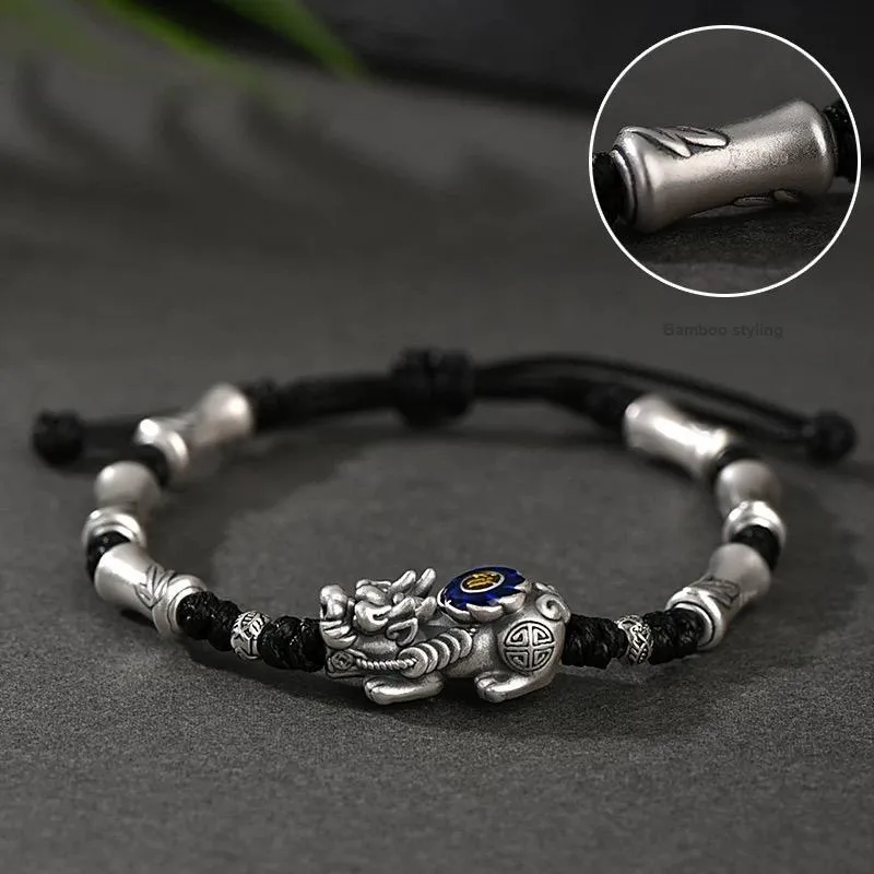 YINI 999 Fine Silver Bracelets Men's-2