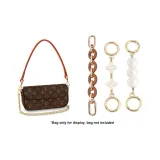 Brown Acrylic 16.5cm+Four-Leaf Clover 12cm+Pearl 13.5cm[Extender Chain Set]