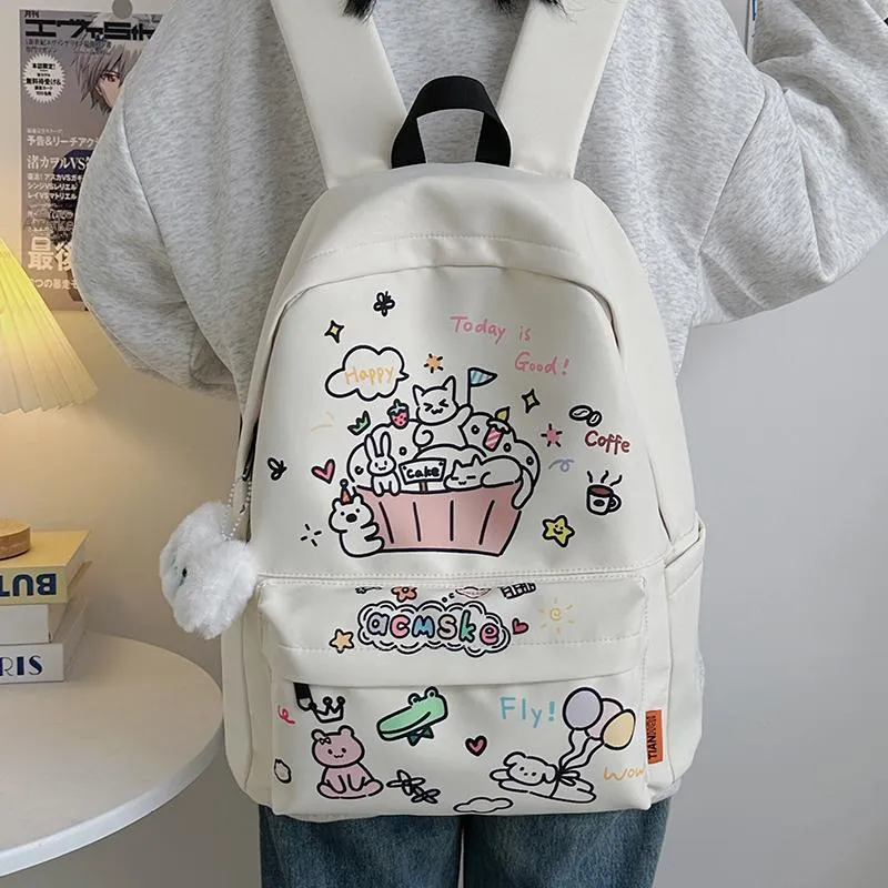 Debecca Nylon Backpack Regular Unisex Multicolor-2