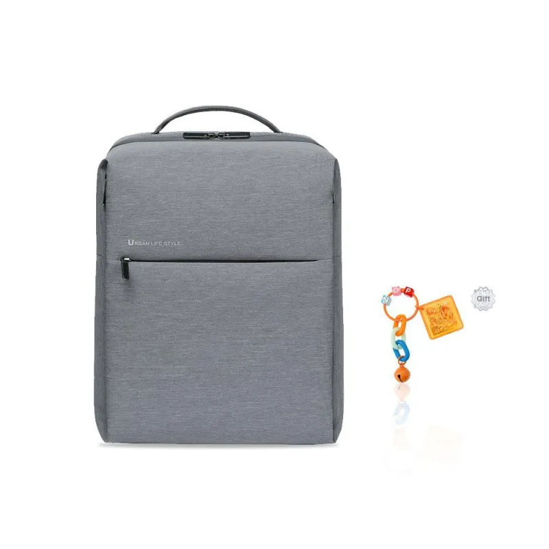 MI Polyester Laptop Backpack Large Size Unisex Dark Gray/Light Gray-12