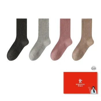 ROBINHOOD Mid Calf Socks Women's Box 4 Pack