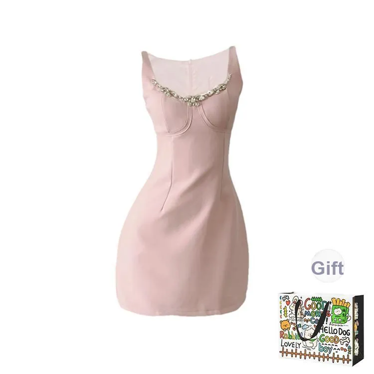 Pzhk Sleeveless Dress Women's Pink
