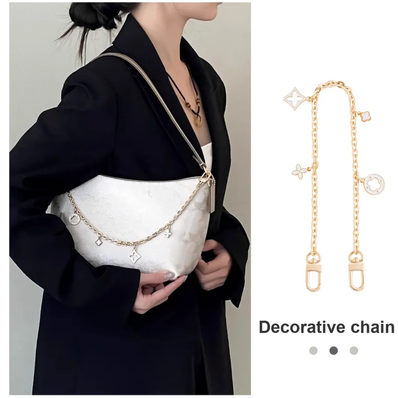 Ingenuity Handmade Alloy Metal Bag Accessory Bag Strap Women's Gold Tone-3