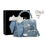 Fringe Blue & White