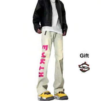 SUNSETMONENT Jeans Unisex Yellow Mud