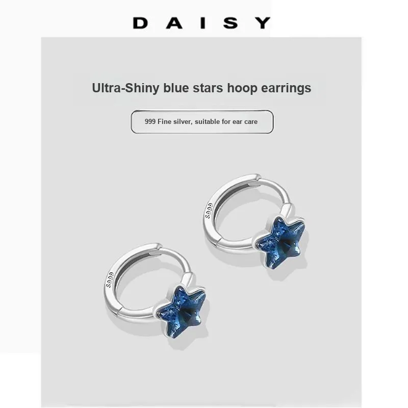 Daisy Dream 999 Fine Silver Earrings Women's-4