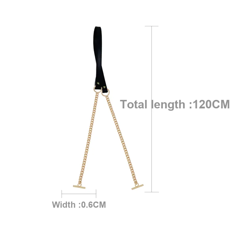 YUESIHUI Pure Copper Accessory Shoulder Strap Women's Black/Blue-1