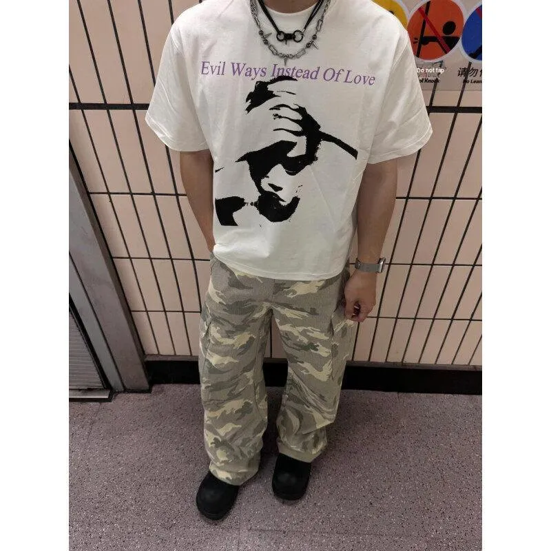 KLAMMKICKS Casual Pants Unisex Snow Camouflage-5