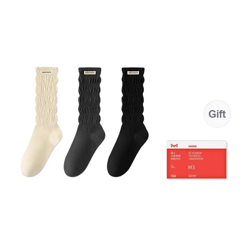 MIIOW Knee-High Socks Women's Combo Set-11