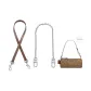 [Silver]Brown Underarm Shoulder Strap 65cm+Decorative Chain