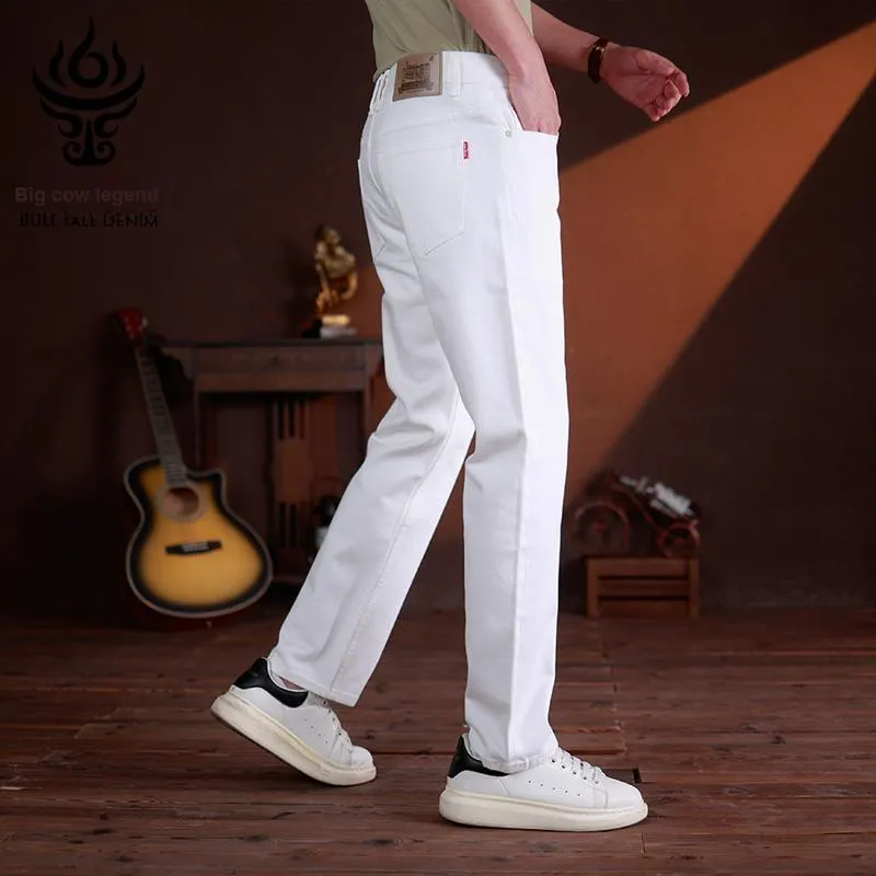 DANIUCHUANSHUO Jeans Men White-4