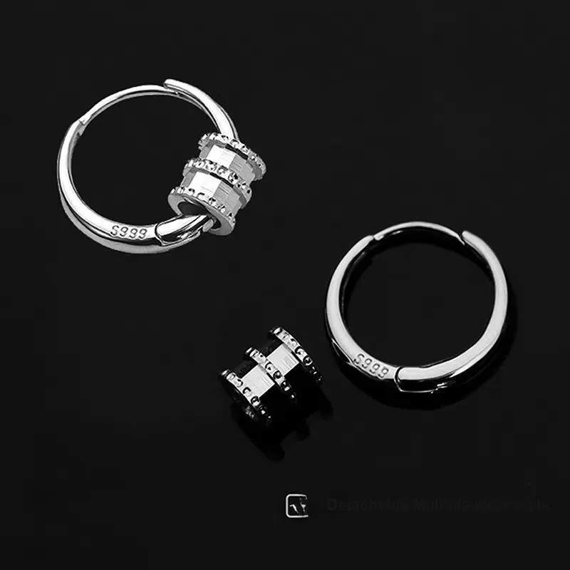 ZWU 999 Fine Silver Earrings Unisex-7