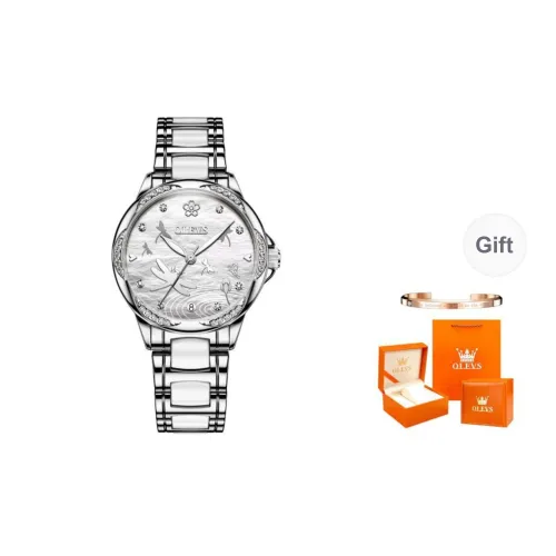 OLEVS Mechanical Movement Watch Women's Watch White Dial