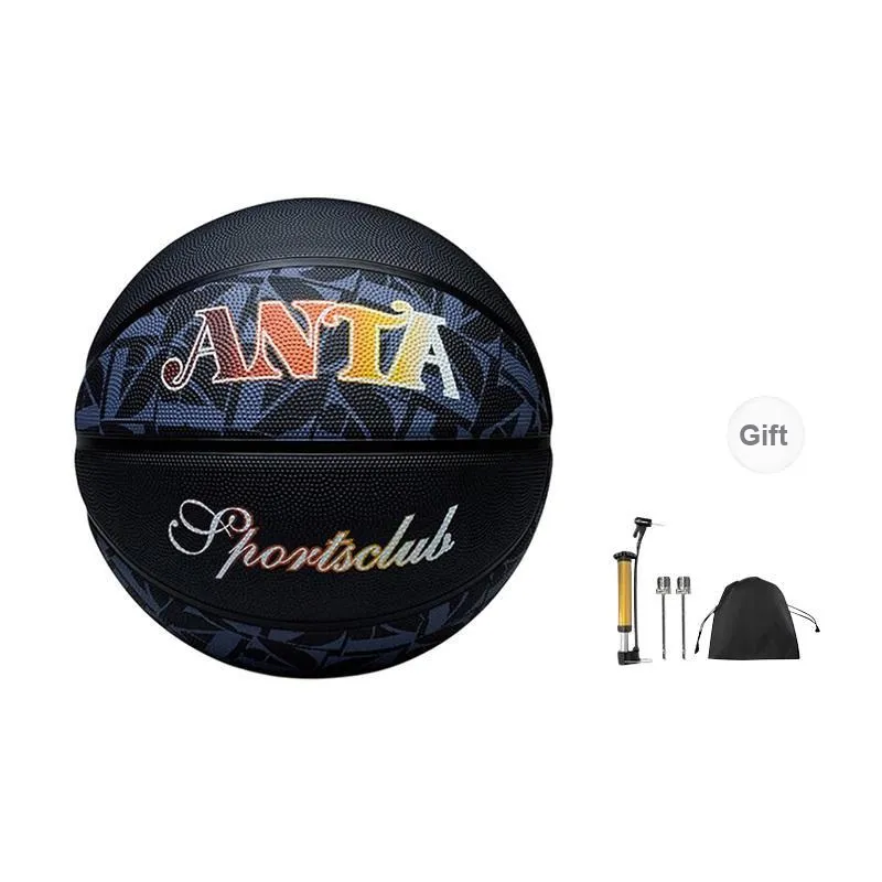Anta Rubber Basketball Black Size 7 Ball Training Unisex-0