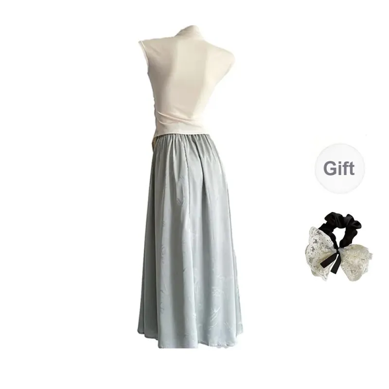 PAVEA Two Piece Skirt Sets Women's-1