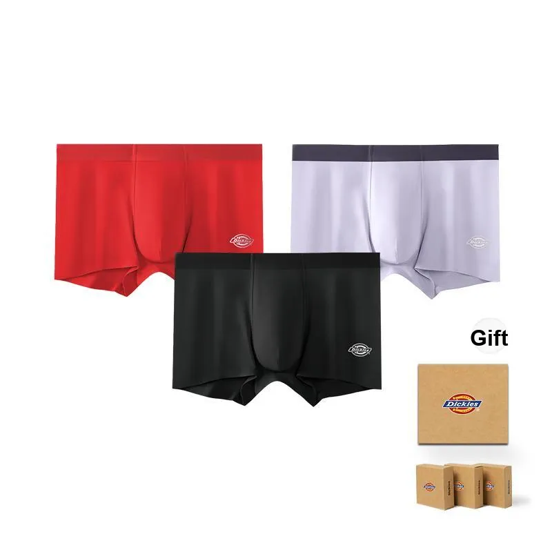 Dickies Underpants Men's Skin Friendly High Rebound Sports Boxer Shorts, Box Combo Set-70