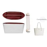 Burgundy DuPont Paper Liner+Invisible Pressure-Relief Shoulder Pads-City33 Glacier White[Two-Piece Set]