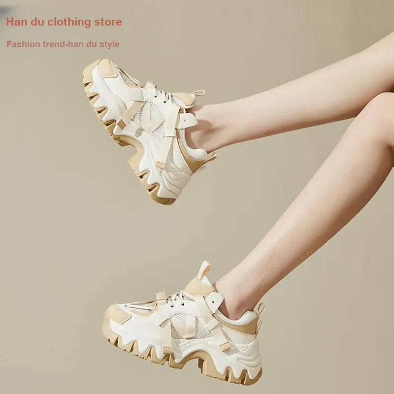 HSTYLE Breathable High-Top Chunky Sneakers Women's-2
