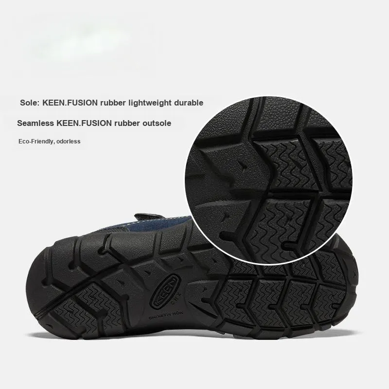KEEN Jasper Ⅱ Slip Resistant, Abrasion Resistant, Breathable Low Top Kids' Outdoor Shoes Navy Blue Teenagers-3