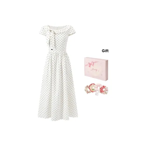 ACAINES Короткое платье с короткими рукавами женское