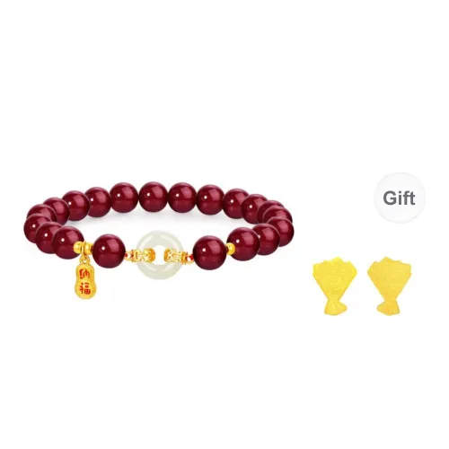 JINLIUFUJIXIANG Cinnabar Bracelets Unisex