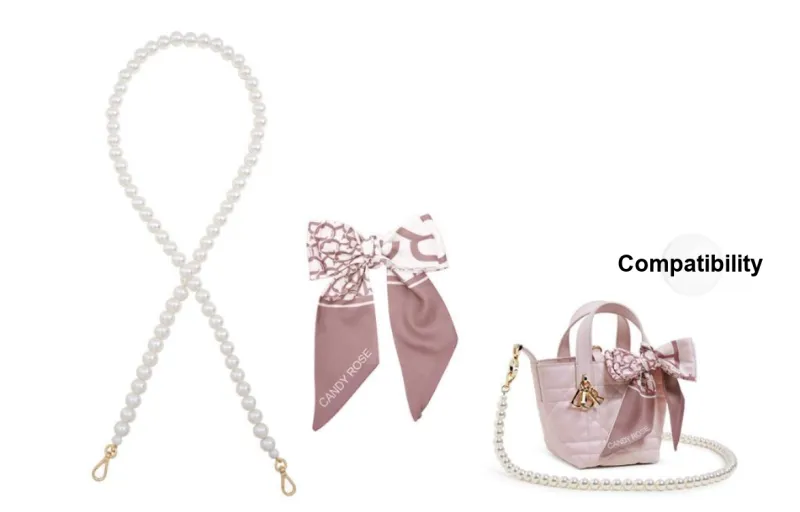 Lan Bao Fan Synthetic Pearl Bag Strap Women's Multicolor-0