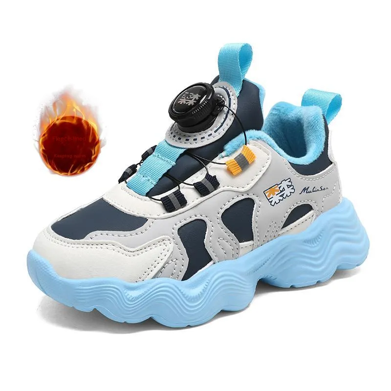 Mulinsen Slip Resistant Anti Kick Abrasion Resistant Lightweight Cushioning Kids' Running Shoes Kids'-10