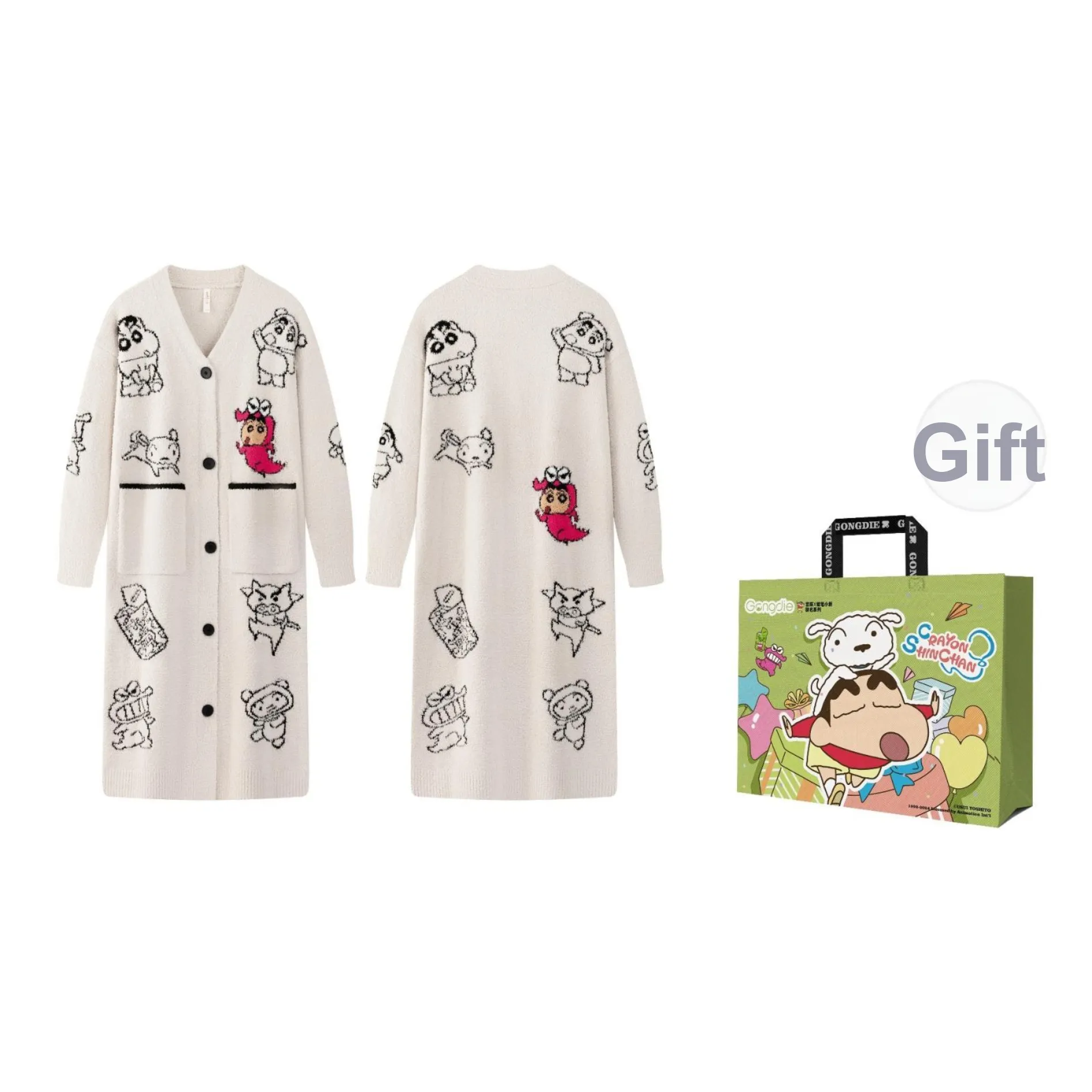 Gongdie x Crayon X Little New Collaboration Сон Robe Женская Сумка для покупок