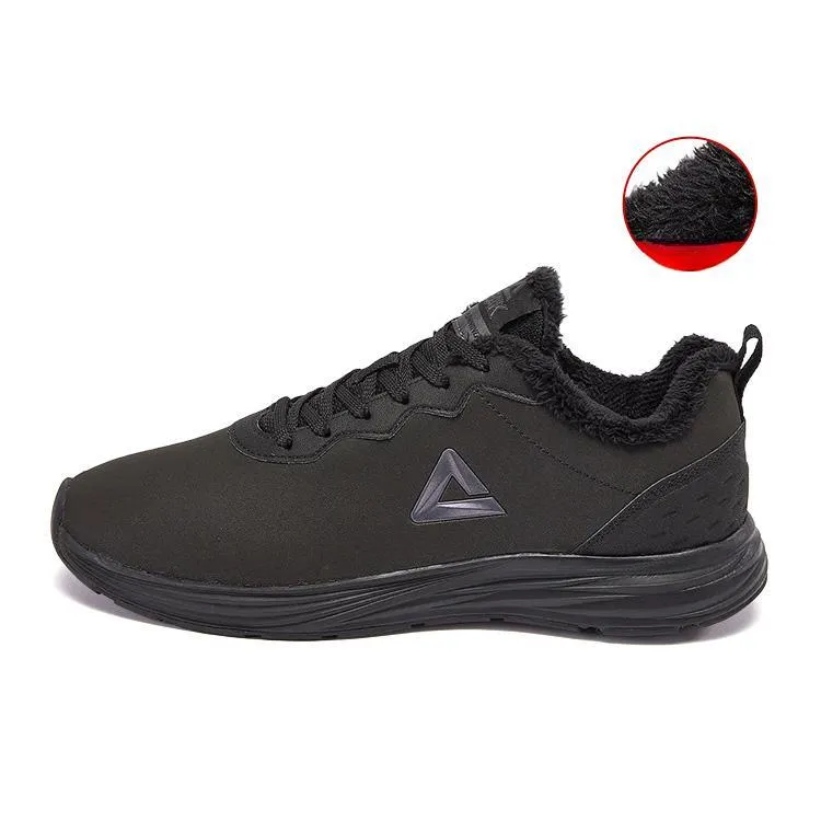 PEAK Durable Cushioning Low Top Running Shoes Men's Gray-0