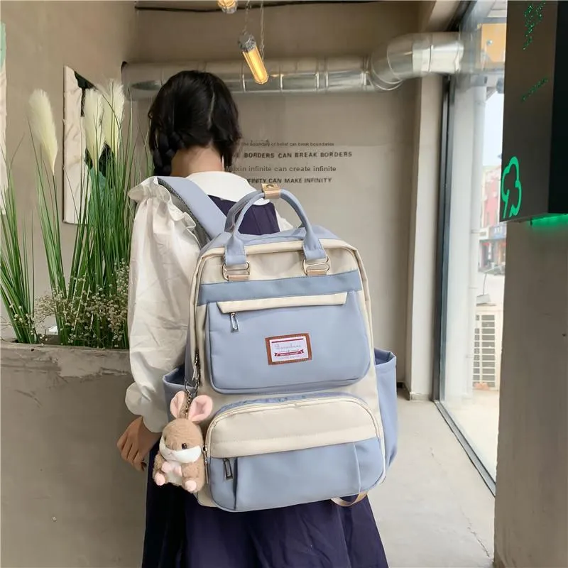 Alcohol Dragon Nylon Carry Backpack Regular Women's Green/Blue/Purple/Pink/Black-14