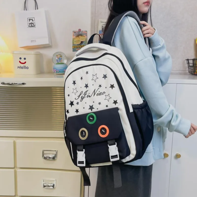 SEVENMOONS Nylon Backpack Regular Women's Multicolor-1