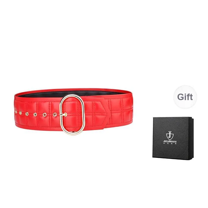 Jaylen Oos Sheepskin Leather Belts Women's 7.4cm-6