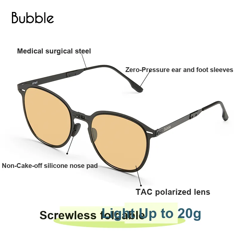 BUBBLE Metal Square Sunglasses Unisex-13
