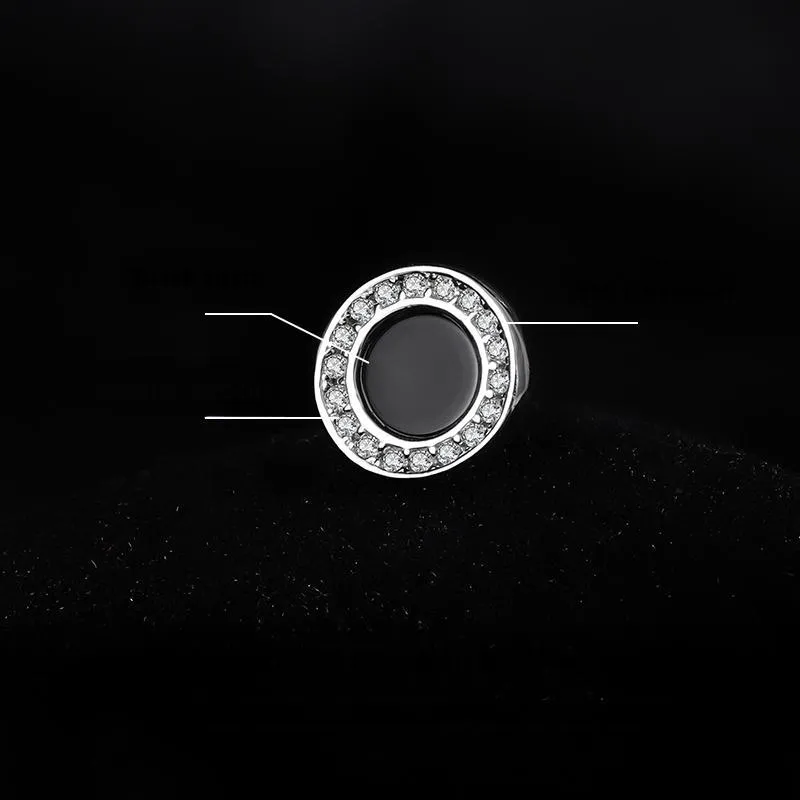 MAGICPOLE Agate Stud Earrings Unisex-5