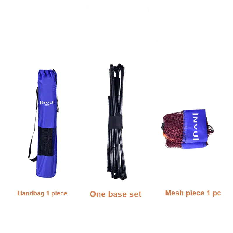 INVUI Foldable And Portable Badminton Nets Frame And Net Posts-2