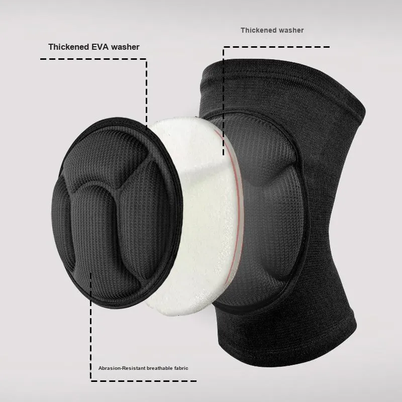 SANJEG Volleyball Skiing Dance Unisex Polyester Knee Pads-2