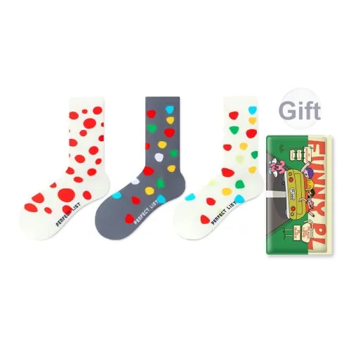 PL Bobo Гороховый узор Модные носки BCE Унисекс MID Носки до икры