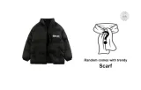Black (Random Comes with Trendy Scarf)