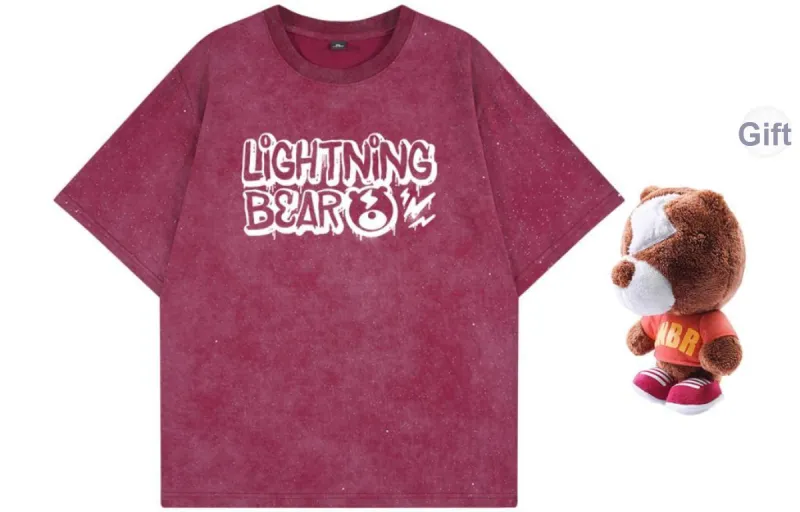 LIGHTNING BEAR T Shirts Unisex-12
