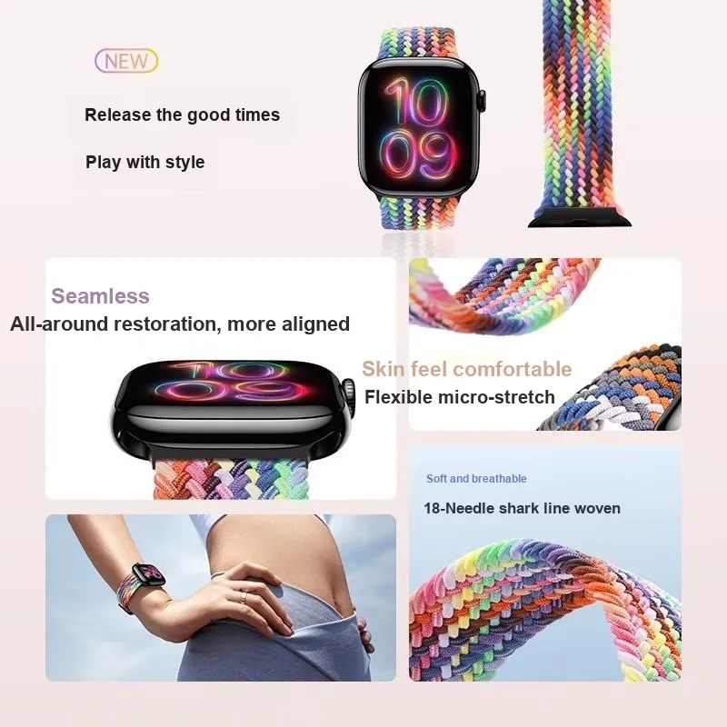 CICHENGGU Watch Band Apple Compatibility 253MM Nylon Material-3