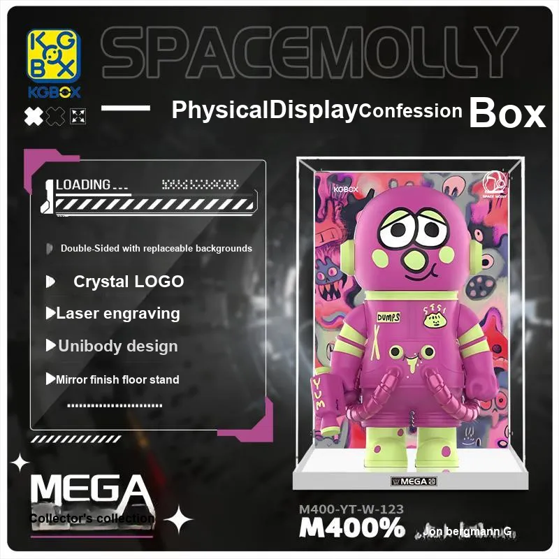 KGBOX Compatibility POPMART Molly Jon Bergman DUMPS400% Model Accessories-9