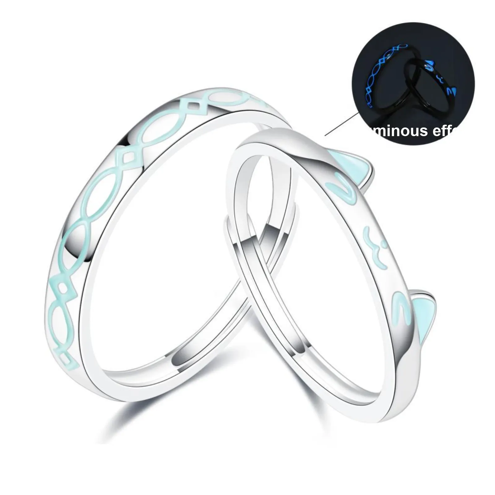 Jodie&Kevin 999 Fine Silver Rings Unisex