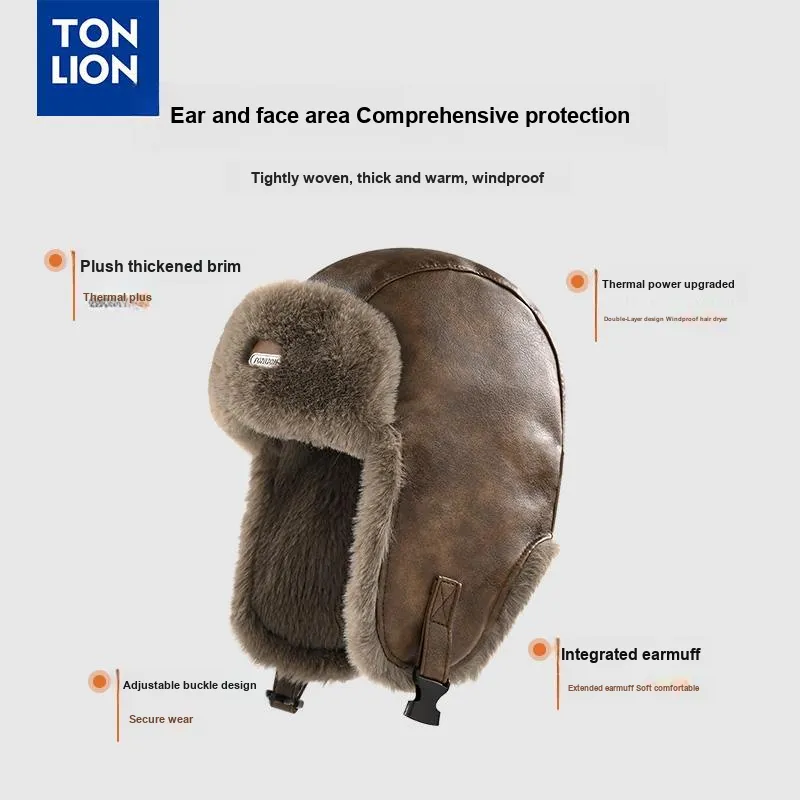 Tonlion Polyester Trapper Hats Unisex-3