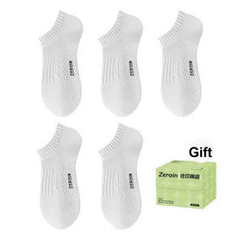 ZEROIN No Show Socks Unisex Box 5 Pack