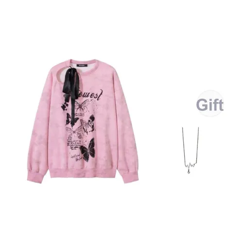 SONDR Розовый В комплекте с ожерельем Женские Свитшоты