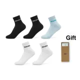 [5 Pack]Black *2+White *2+Light Blue *1 (Women's)