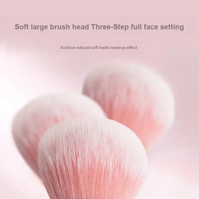 JIAOXUEFEI Small Round Pendant Loose Power Brush Rouge Blush Easy To Apply And Even-4
