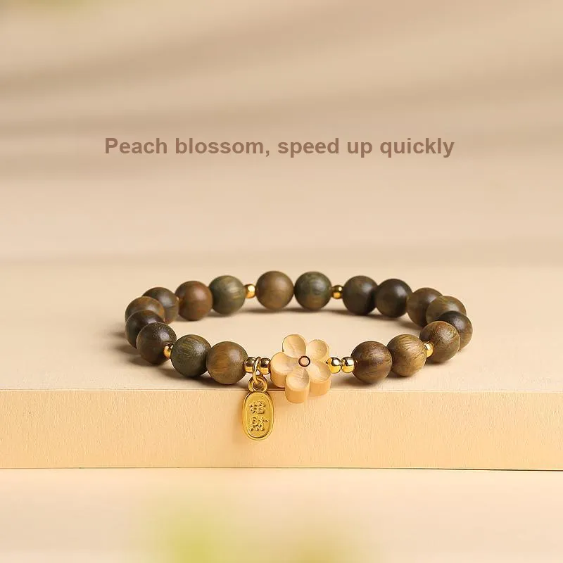 MUSHENGYUAN Green Sandalwood Bracelets Women's-2