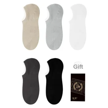 LIANGPU No Show Socks Men's 5 Pack